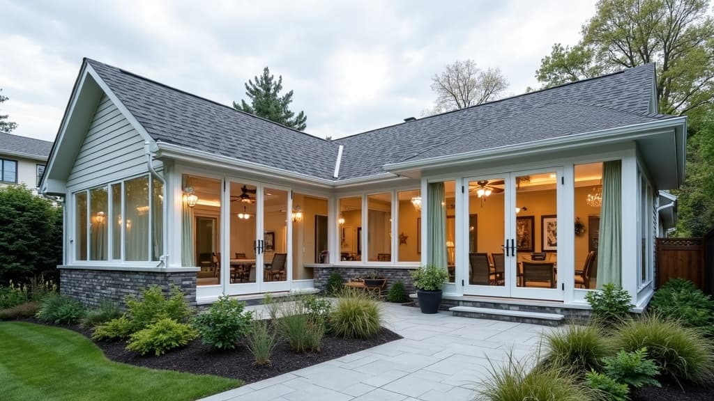 Glass room addition — Manhasset